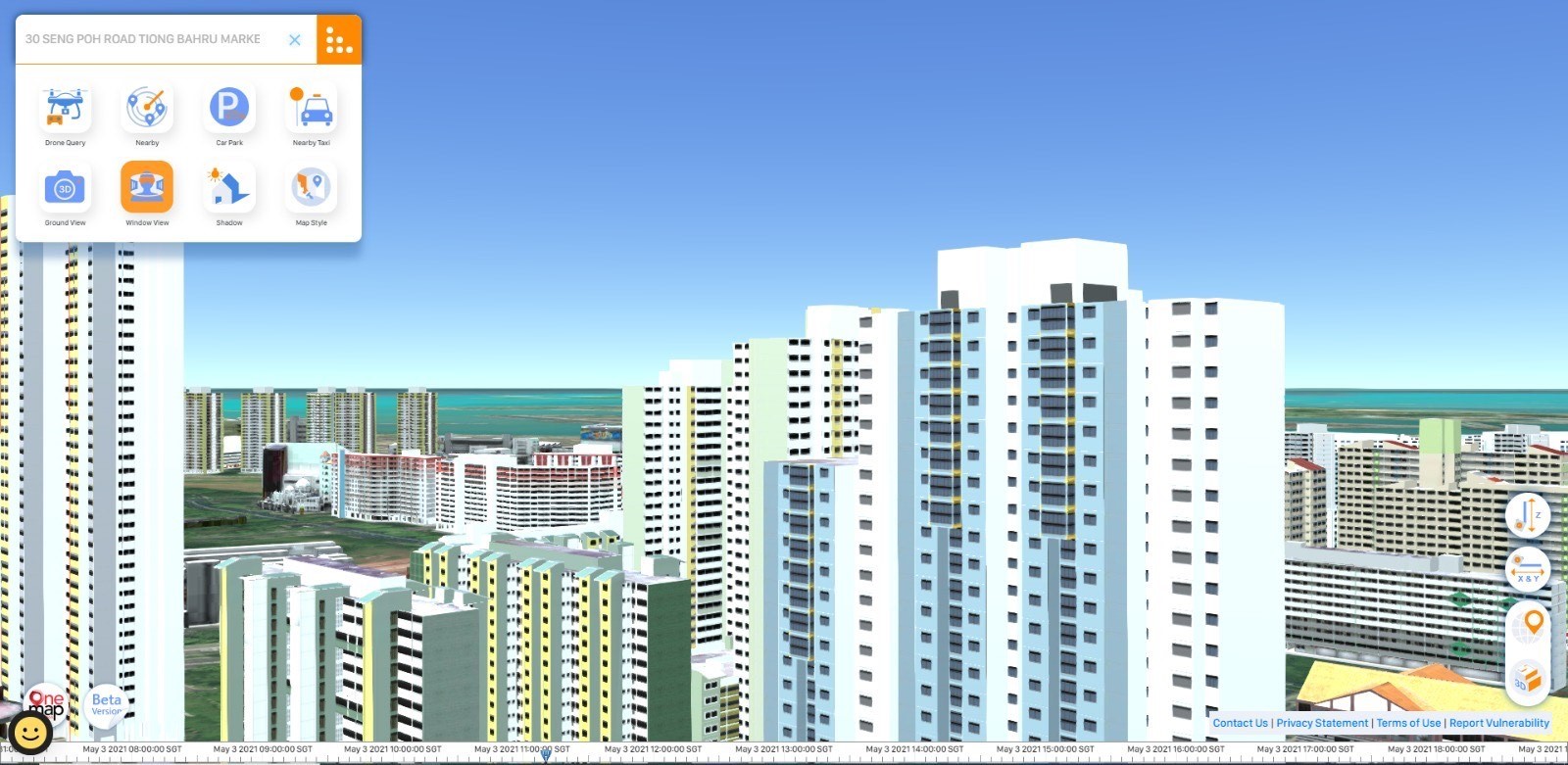 Elevated view of surroundings